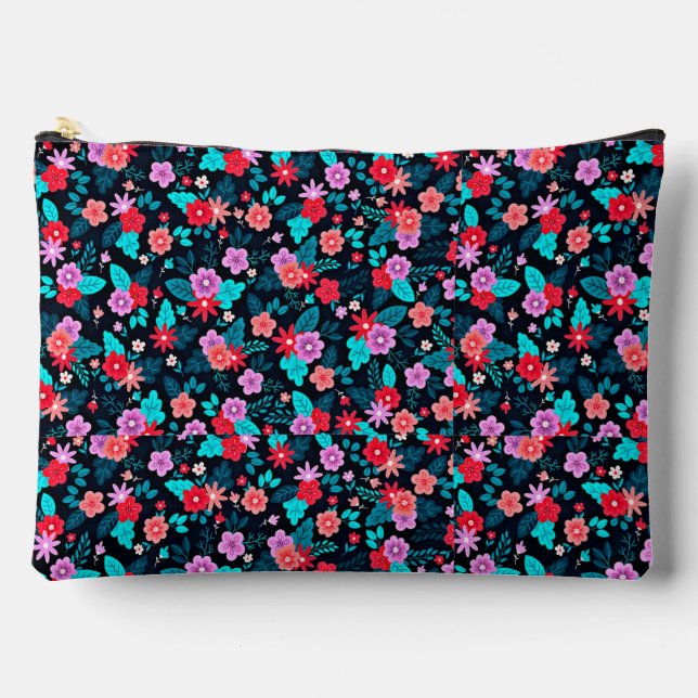Beautiful Arrangement Ditsy Floral Pattern-56576 Accessory Pouch (Front)