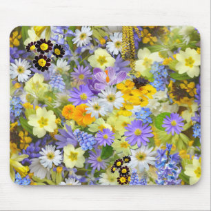 Beautiful Array of Colourful Flowers Mouse Pad