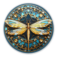 Beautiful,Art Deco Dragonfly Gold Turquoise