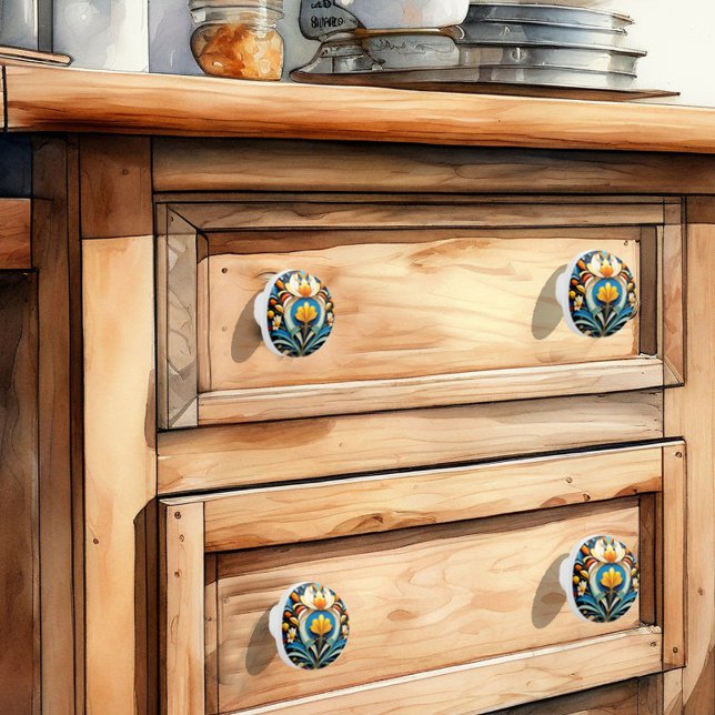 Beautiful Art Deco Neuveau Ceramic Knob (Creator Uploaded)