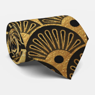 Beautiful art deco pattern mens tie