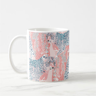 Beautiful art Leopard seamless pattern, abstract a Coffee Mug