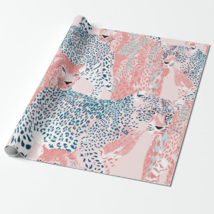 Beautiful art Leopard seamless pattern, abstract a Wrapping Paper