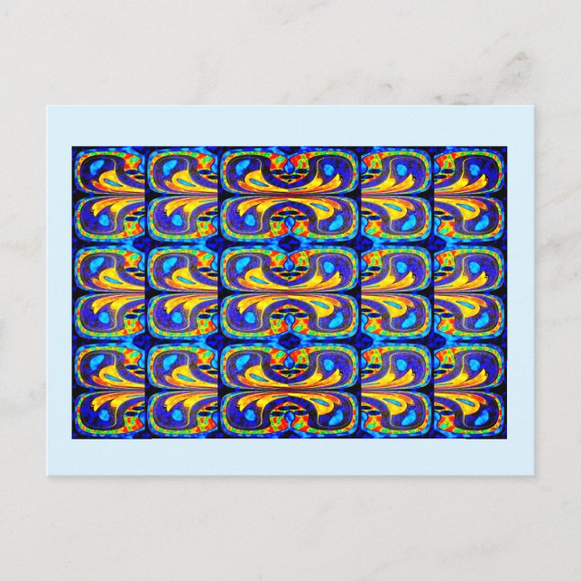 Beautiful art pattern postcard (Front)