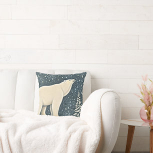 Beautiful Artic Polar Bear Cushion