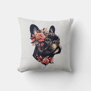 Beautiful artistic Frenchie Cushion
