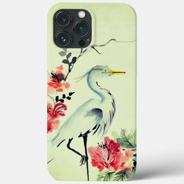 Beautiful Asian crane bird Case-Mate iPhone Case (Back)
