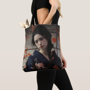 Beautiful Asian Girl Tote Bag