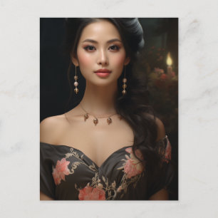 Beautiful Asian Woman Postcard