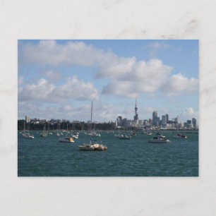 Beautiful Auckland Skyline Postcard