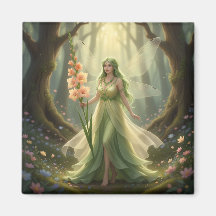 Beautiful August Peridot Fairy