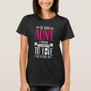 Beautiful Aunt To Be Godmother Aunt T-Shirt