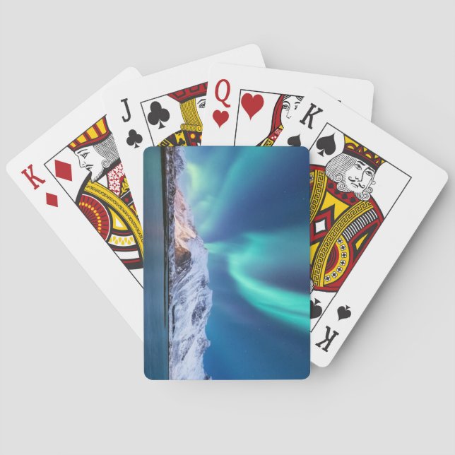 Beautiful Aurora Borealis Playing Cards (Back)
