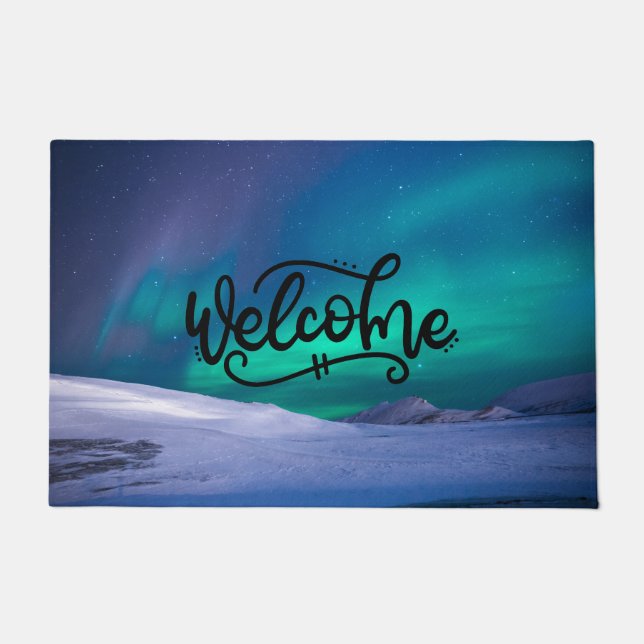Beautiful Aurora | Welcome Doormat (Front)