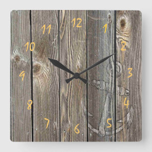 Beautiful authentic looking wood - Clock