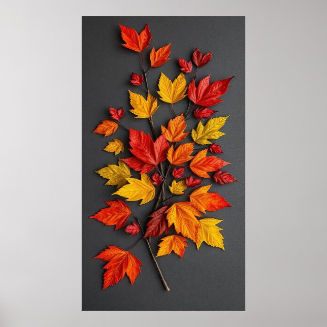 Beautiful Autumn applique Poster (Front)