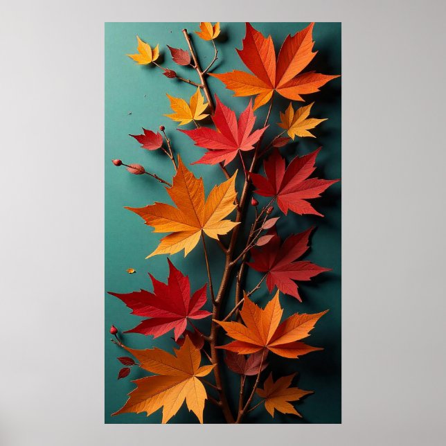 Beautiful Autumn applique Poster (Front)