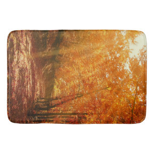 Beautiful autumn bath mat
