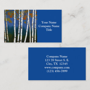 Beautiful Autumn Birch Business Card