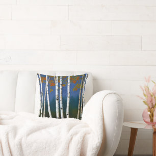 Beautiful Autumn Birch Cushion