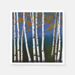 Beautiful Autumn Birch Napkin