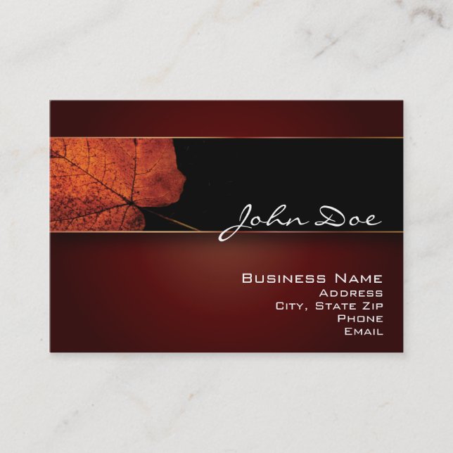 Beautiful Autumn Business Card (Front)