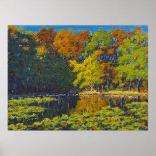 Beautiful Autumn Colour Reflections Poster