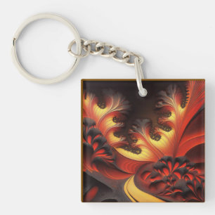 Beautiful Autumn Coloured Newtonbrot Key Ring