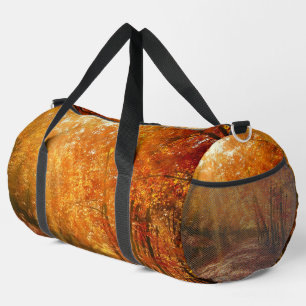 Beautiful autumn duffle bag