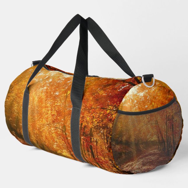 Beautiful autumn duffle bag (Right Corner)