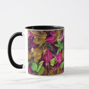 Beautiful Autumn Fall Leaves Pattern Mug