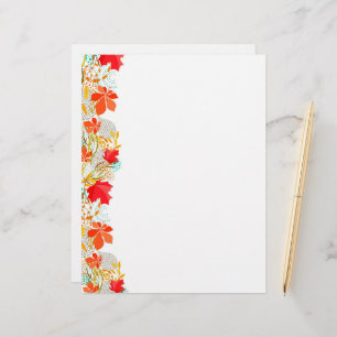 Beautiful Autumn Leaves - Stationery Paper