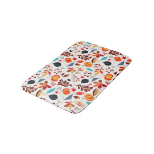 Beautiful Autumn Pattern Bath Mat