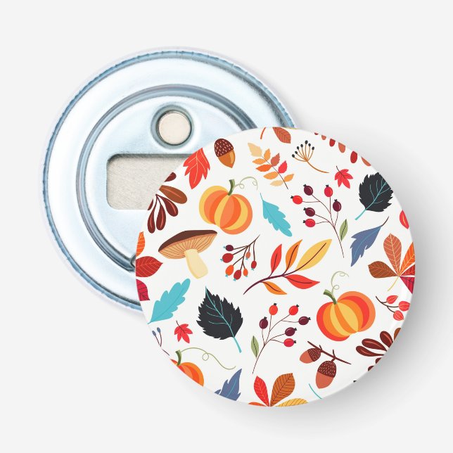 Beautiful Autumn Pattern Bottle Opener (Front)