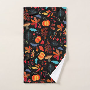 Beautiful Autumn Pattern - Choose/Add Color - Hand Towel