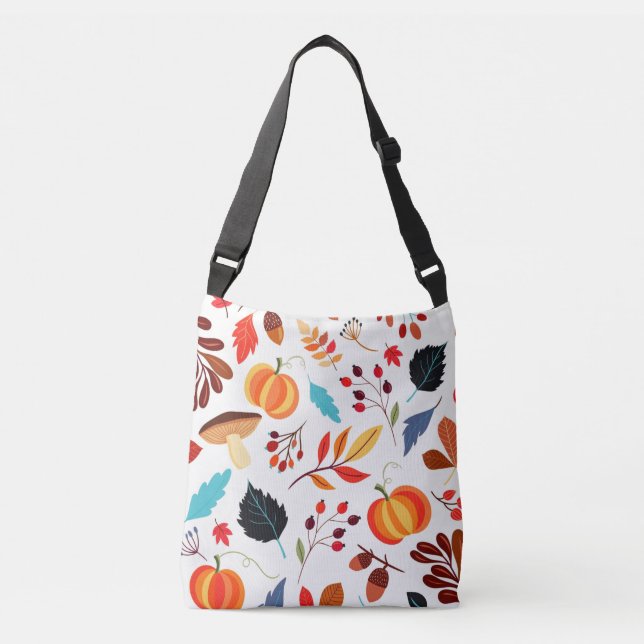 Beautiful Autumn Pattern Crossbody Bag (Front)