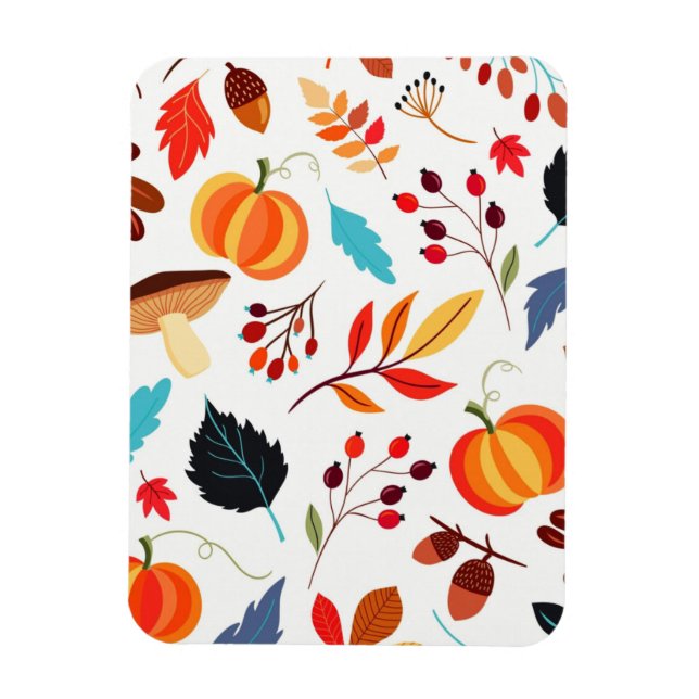 Beautiful Autumn Pattern Magnet (Vertical)