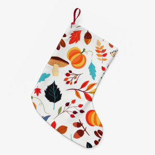 Beautiful Autumn Pattern Small Christmas Stocking