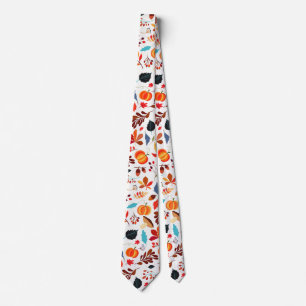 Beautiful Autumn Pattern Tie
