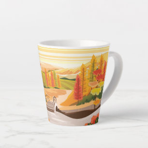 Beautiful Autumn Scenery Latte Mug