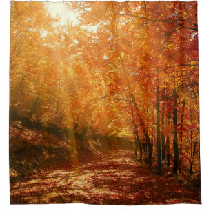 Beautiful autumn shower curtain