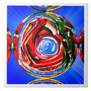 Beautiful autumn spirit art ceramic tile