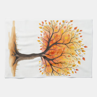 Beautiful Autumn Tree Kitchen Towel