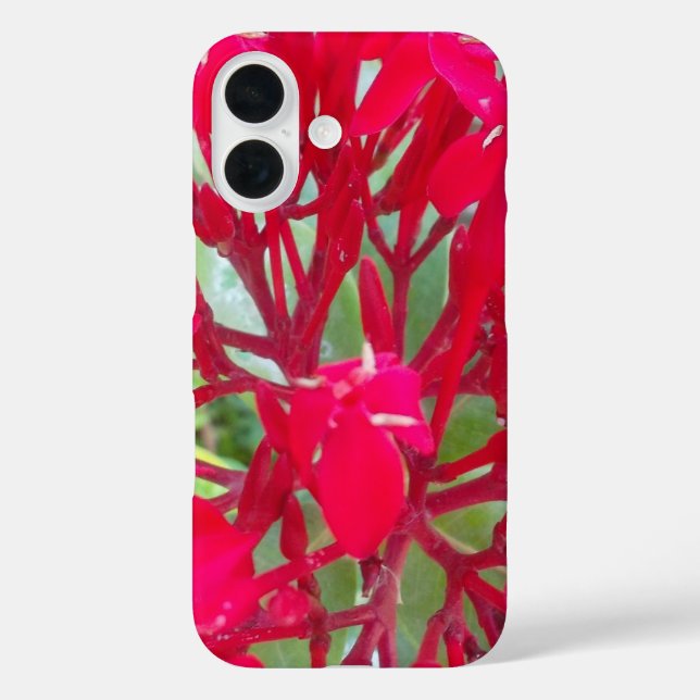 Beautiful Awesome Red flowers QPC Template Case-Mate iPhone Case (Back)