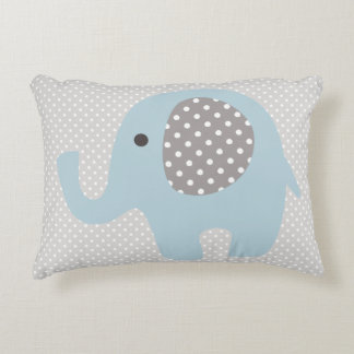 Beautiful Baby Blue Elephant Decorative Cushion