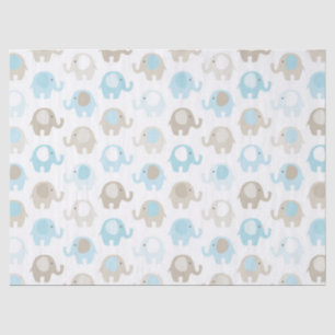 Beautiful Baby Blue Elephant Tissue Paper