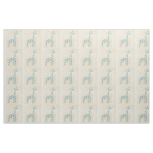 Beautiful Baby Blue Giraffe Fabric