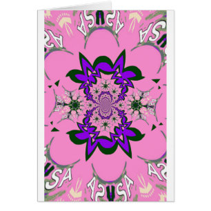 Beautiful baby pink floral purple shade motif mono