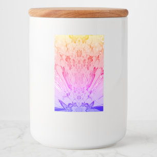 Beautiful baby pink purple shade motif monogram food label