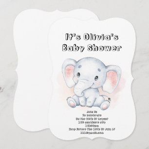 beautiful baby shower invitation for baby girl